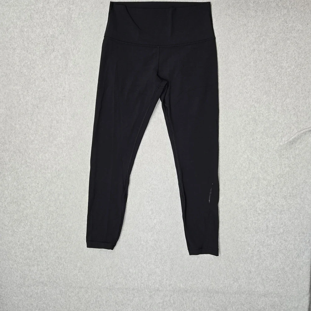 Lululemon Women Activewear Pants 8 Black Wunder Under HR Tight 25